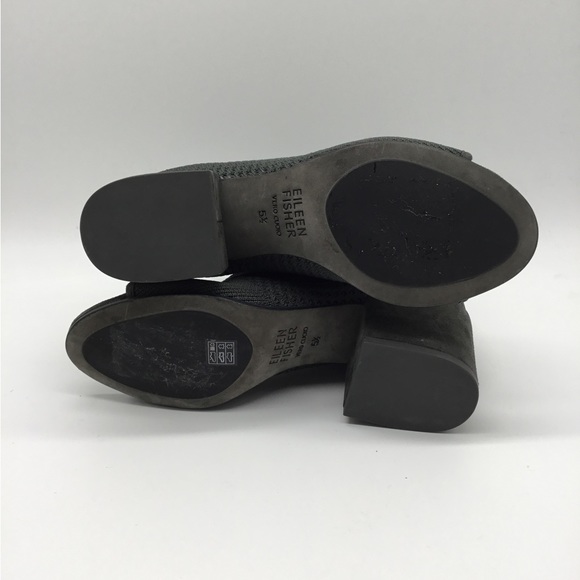 Eileen Fisher Croft Mesh Knit Open Toe Ankle Bootie - Picture 2 of 6